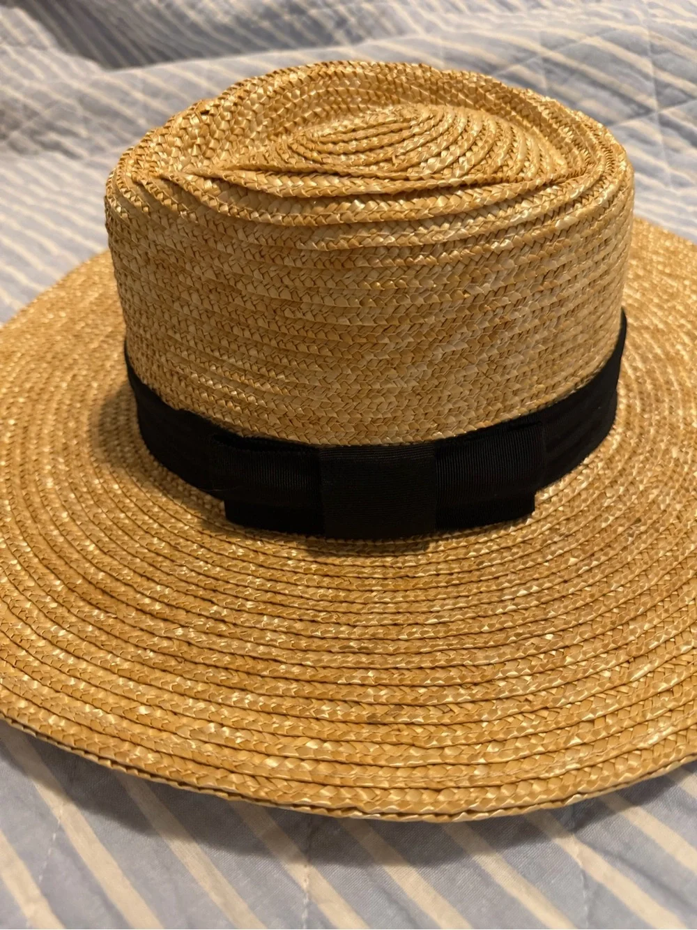 Brixton Straw Sun Hat with Black Band - Natural